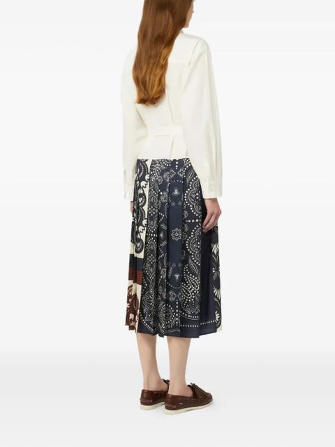 Weekend Max Mara floral-print belted shirt dress - White