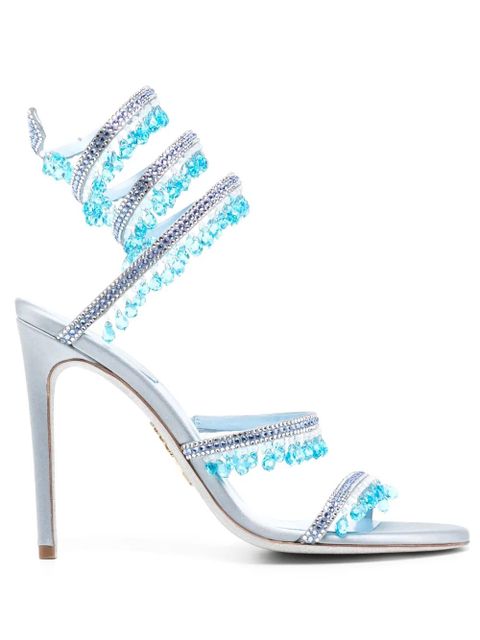 René Caovilla crystal embellishment sandals - Blue - zdjęcie produktu nr 1