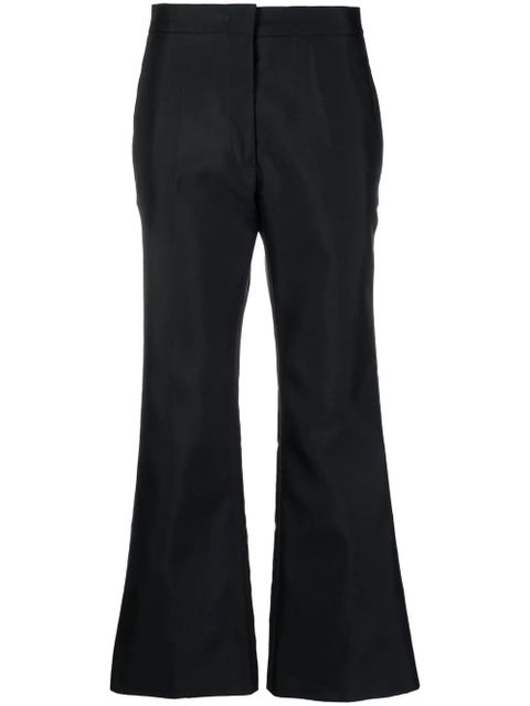 Jil Sander high-waisted flared trousers - Blue - zdjęcie produktu nr 1
