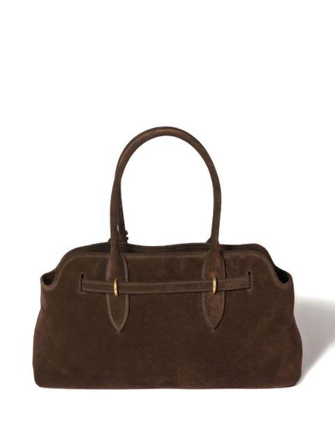 Miu Miu Aventure suede buckle-fastening tote bag - Brown - zdjęcie produktu nr 2