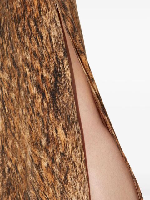 MM6 Maison Margiela long-sleeve dress - Brown