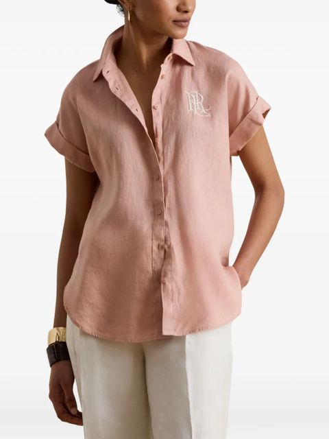 Lauren Ralph Lauren logo-embroidered shirt - Pink - zdjęcie produktu nr 2