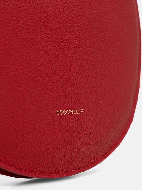 Coccinelle torebka skórzana COCCINELLESUNUP kolor czerwony E1.QKF.13.03.01