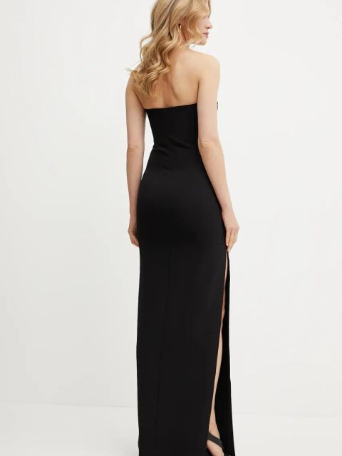 Elisabetta Franchi sukienka kolor czarny maxi prosta ABR4652E2