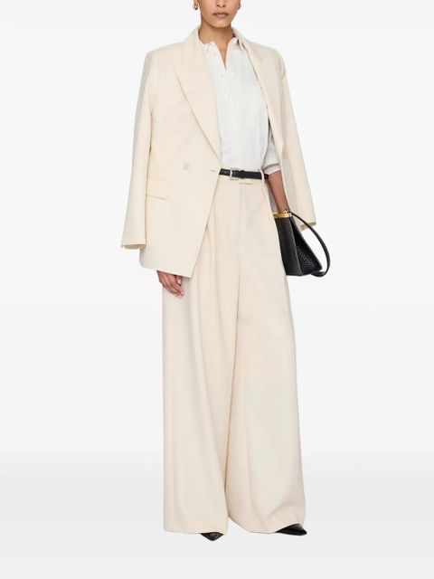 ANINE BING Lou pleated trousers - Neutrals - zdjęcie produktu nr 2