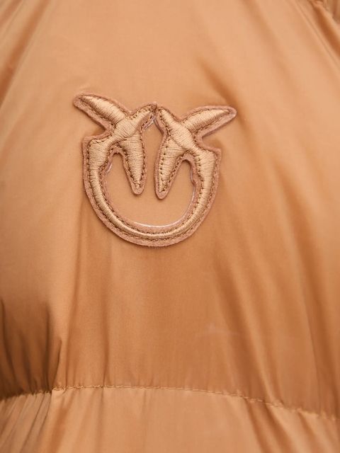 Pinko kurtka kolor brązowy zimowa 105720 A2TF