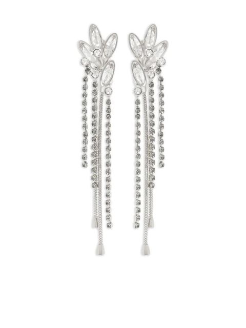 Lanvin crystal-embellished earrings - Silver - zdjęcie produktu nr 1