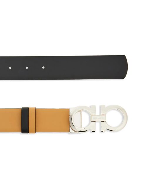 Ferragamo Gancini-buckle reversible leather belt - Neutrals - zdjęcie produktu nr 2