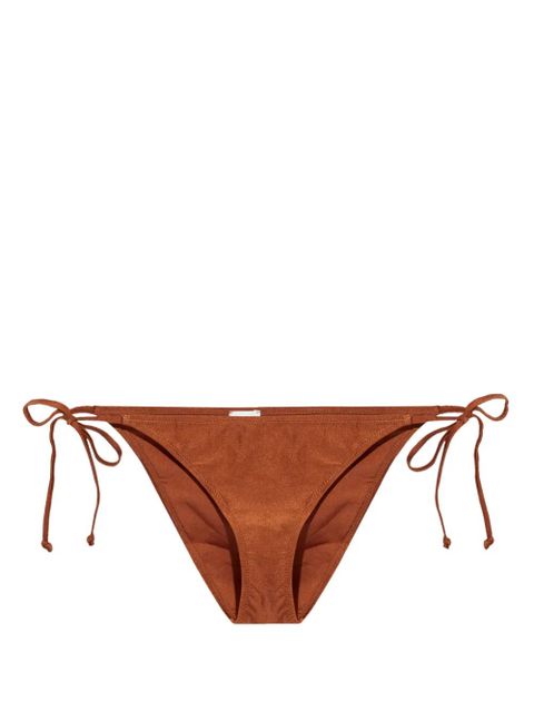 GANNI side-tie bikini bottoms - Brown - zdjęcie produktu nr 1