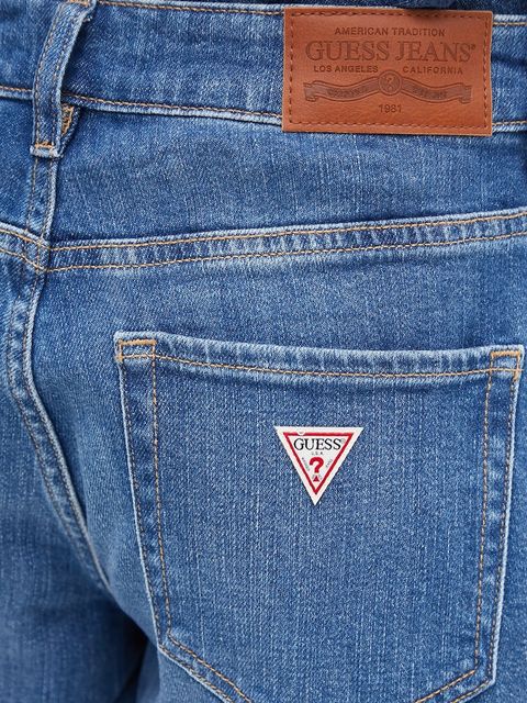 Guess Jeans jeansy damskie kolor niebieski W5BA2T D0021