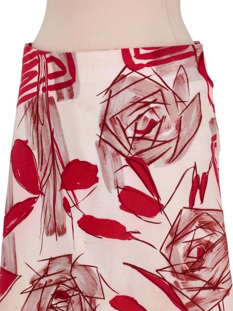 Marni Pre-Owned floral-print skirt - Pink