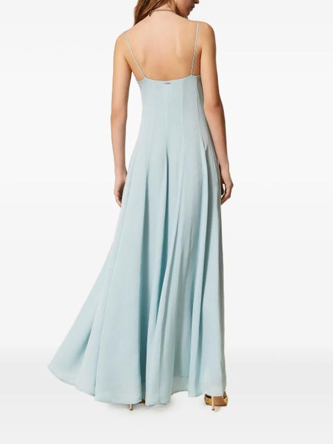 TWINSET sleeveless maxi dress - Blue