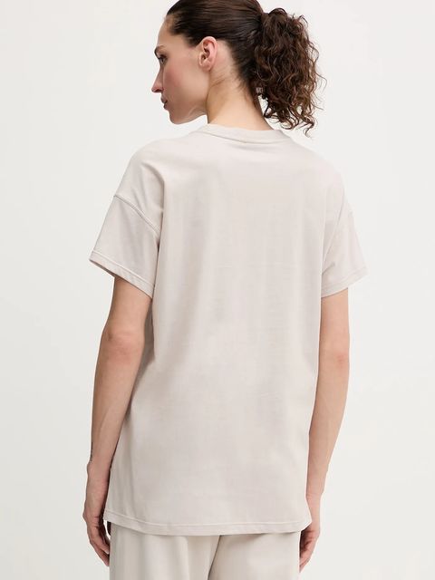 Dkny t-shirt bawełniany damski kolor beżowy DP6T1534 - zdjęcie produktu nr 2