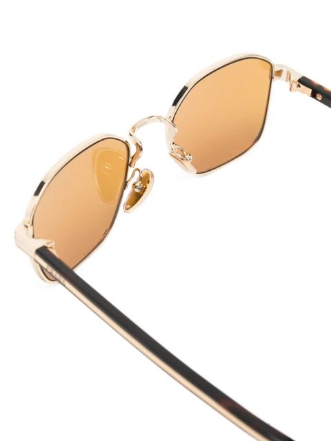 Prada Eyewear geometric-frame sunglasses - Gold