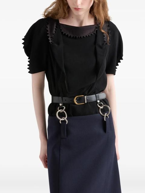 Prada cady crepe top - Black