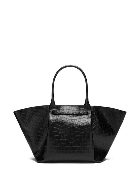 DeMellier The New York croc-embossed tote bag - Black - zdjęcie produktu nr 2
