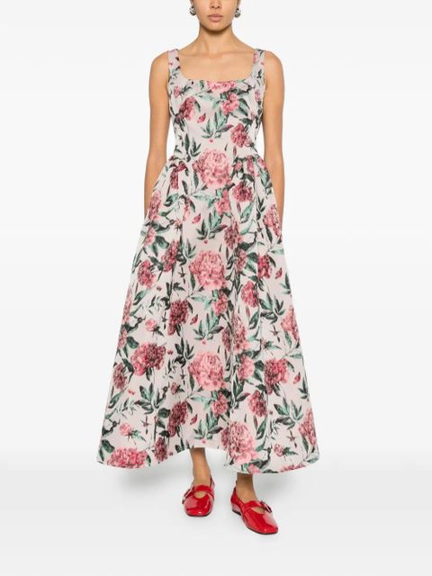 Marques'Almeida floral midi dress - Neutrals - zdjęcie produktu nr 2
