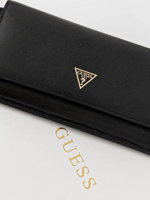 Guess kopertówka skórzana MIRIAM kolor czarny PW7513 P5226