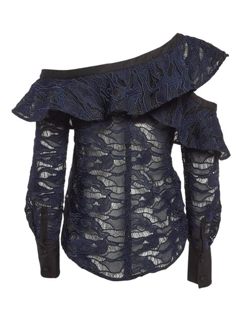 Self-Portrait laced blouse - Blue - zdjęcie produktu nr 2