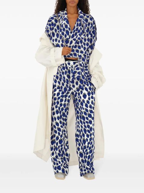 Burberry strawberry graphic-print trousers - Blue - zdjęcie produktu nr 2