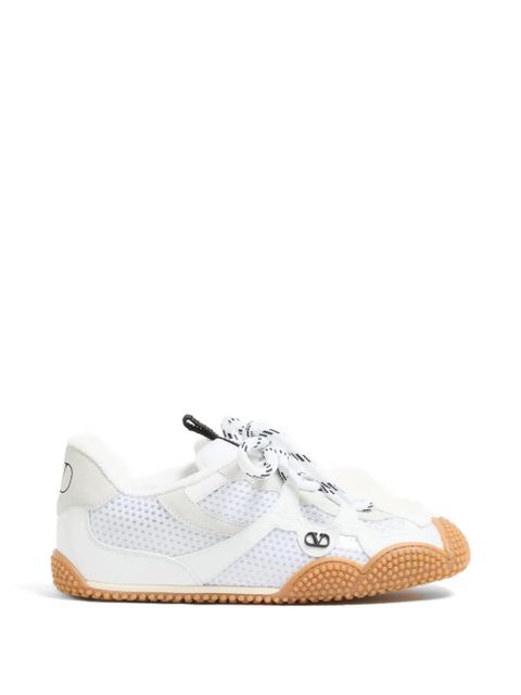 Valentino Garavani Amphibia sneaker in rubberized calfskin and split leather - White - zdjęcie produktu nr 1