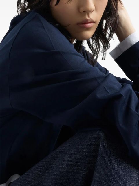 Prada long-sleeve crew-neck T-shirt - Blue