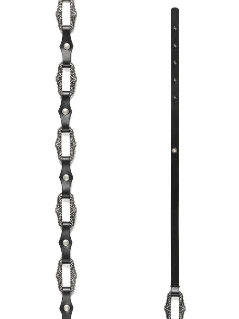 Ba&Sh Baptiste embellished chain belt - Black