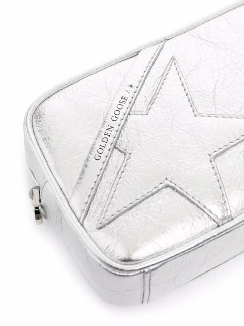 Golden Goose Mini Star metallic crossbody bag - Silver