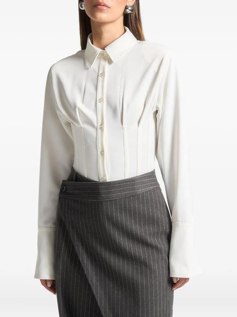 Manière De Voir Agnes corset shirt bodysuit - White - zdjęcie produktu nr 1