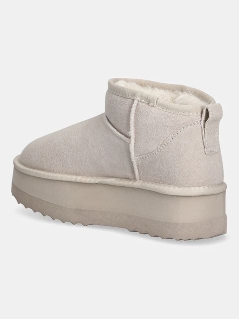 Liu Jo śniegowce zamszowe JANE 01 kolor beżowy SF5105PX00201127