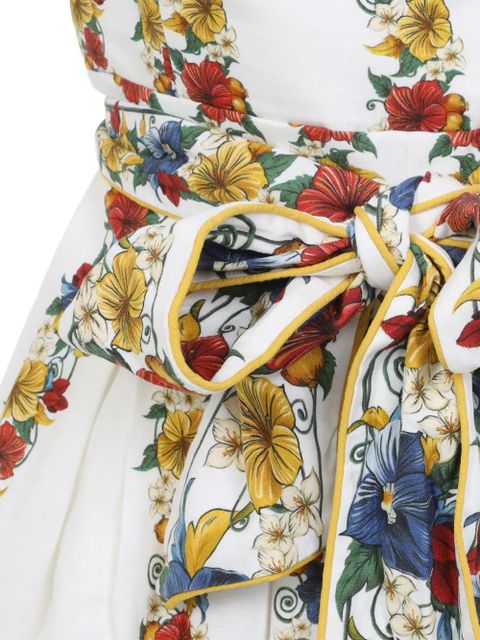 FARM Rio floral-print mini dress - White