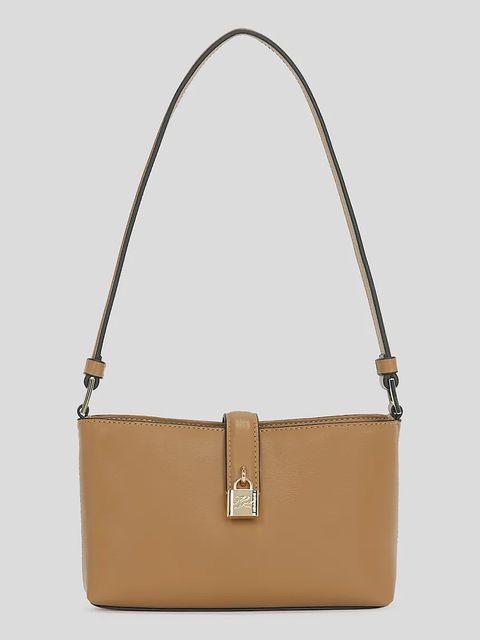 Karl Lagerfeld torebka skórzana K/AUTOGRAPH kolor brązowy A3W32041 - zdjęcie produktu nr 1