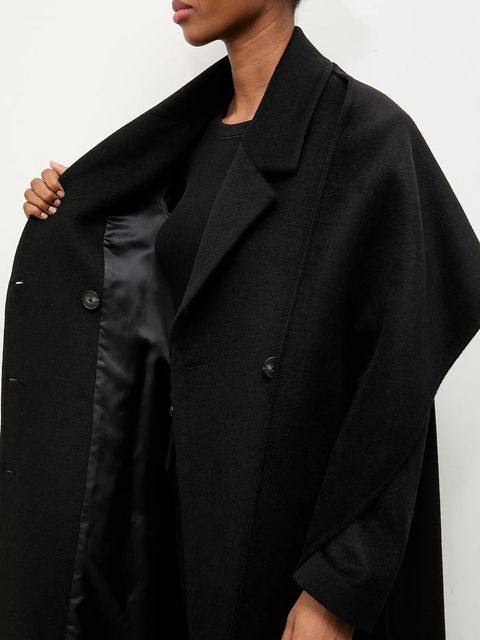 Answear.LAB płaszcz wełniany kolor czarny