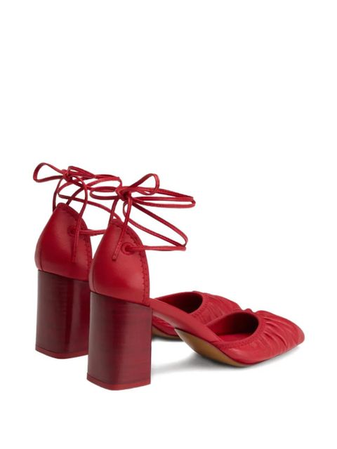 LEMAIRE 85mm Micro Ballerina 85 gathered-toe lace-up flats - zdjęcie produktu nr 2