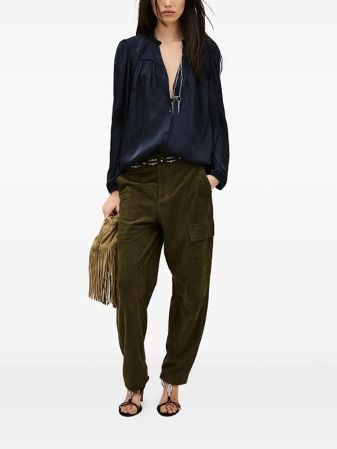 Ba&Sh Cesira gathered blouse - Blue - zdjęcie produktu nr 2