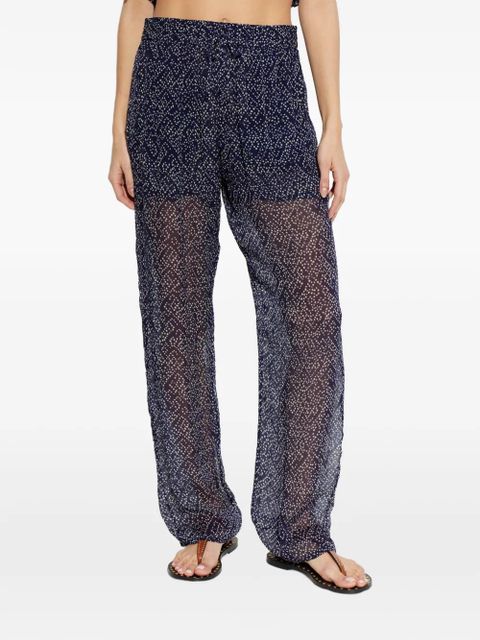 MARANT ÉTOILE Lydna printed trousers - Blue