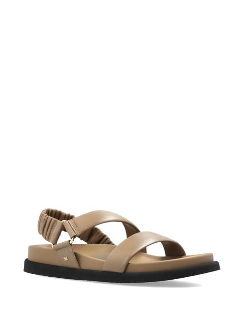 Max Mara leather slingback sandals - Neutrals - zdjęcie produktu nr 2