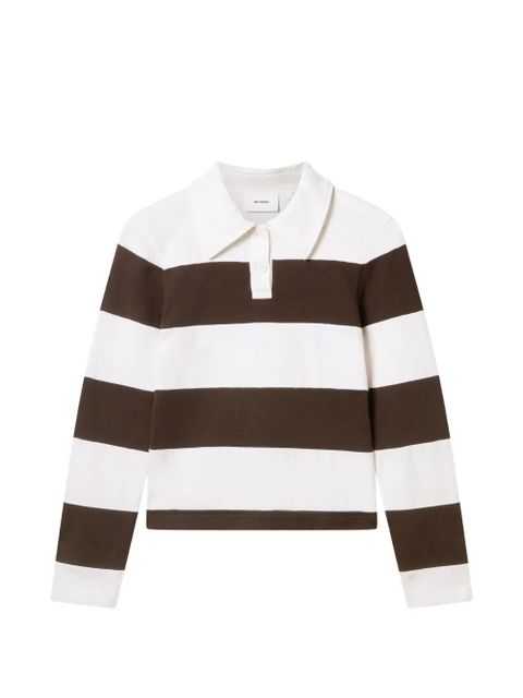 Axel Arigato Karla striped-pattern polo top - White - zdjęcie produktu nr 1