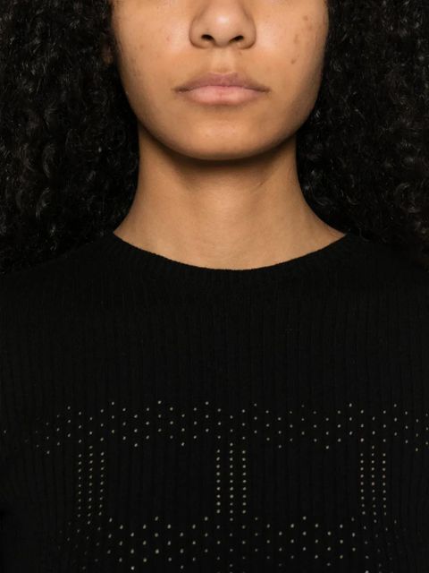 TWINSET ribbed top - Black