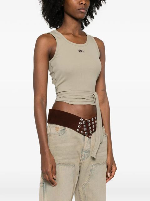 Diesel T-Anky-Tail tie-detail tank top - Neutrals