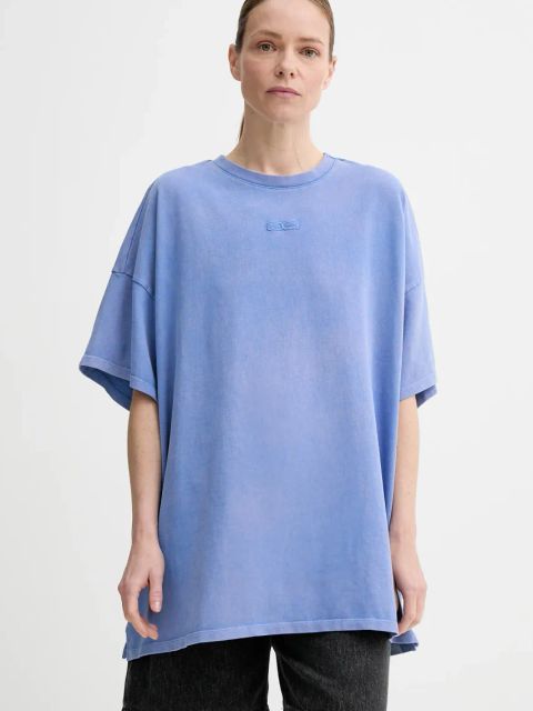 Gestuz t-shirt bawełniany damski kolor niebieski 10909249