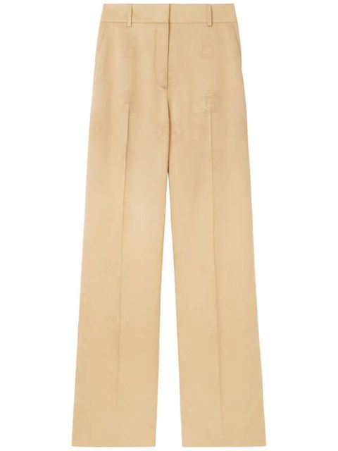 Burberry EKD wide-leg silk trousers - Neutrals - zdjęcie produktu nr 1