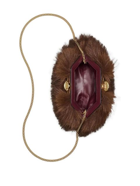 Marc Jacobs small Claw Clip clutch bag - Brown