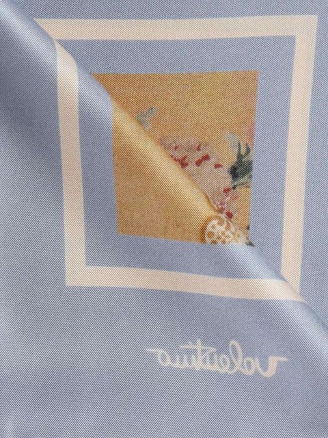 Valentino Garavani floral-print scarf - Blue