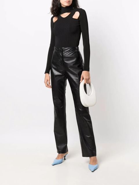 Coperni cut-out ribbed sweater - Black - zdjęcie produktu nr 2