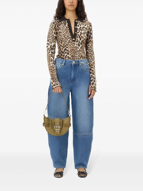 GANNI small Bucky crossbody bag - Green