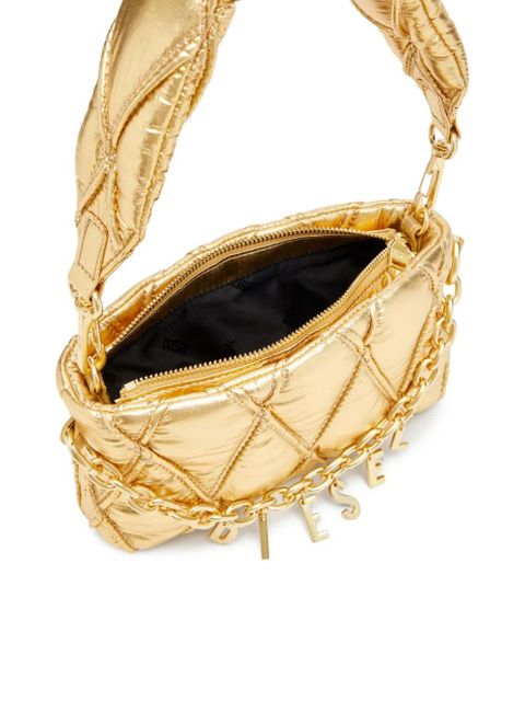 Diesel Charm-D shoulder bag - Gold - zdjęcie produktu nr 2