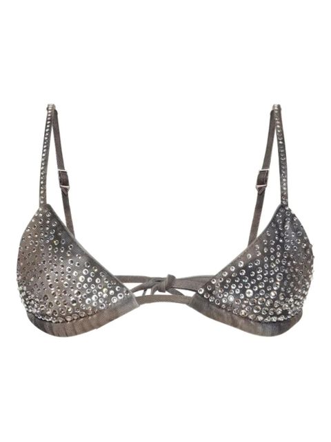The Attico studded triangle bra - Grey - zdjęcie produktu nr 1