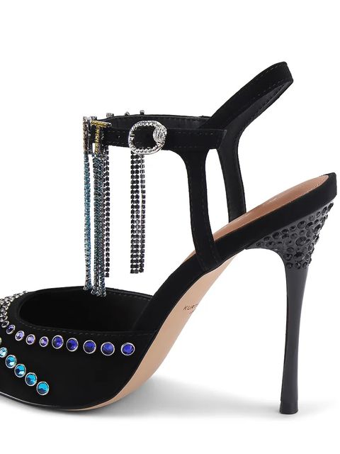 Kurt Geiger London szpilki zamszowe Kurt Crystal Point