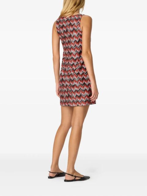 Missoni zigzag-pattern mini dress - Red